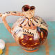Glazed terracotta jug romania