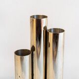 Silver-plated metal vase by Lino Sabattini, 1970