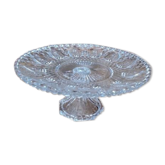 Cake display fruit basket crystal old vintage