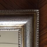 Louis Philippe mirror wooden gold/silver 84 x 53 cm