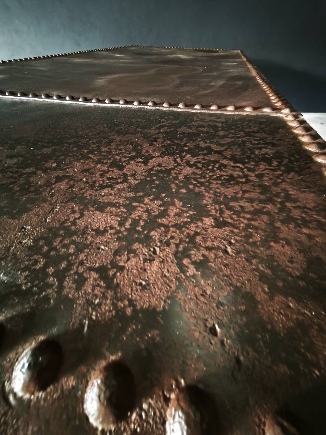 Riveted industrial table