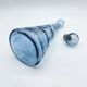 Carafe "fonds marins" verre bleu – Empoli, 1970s
