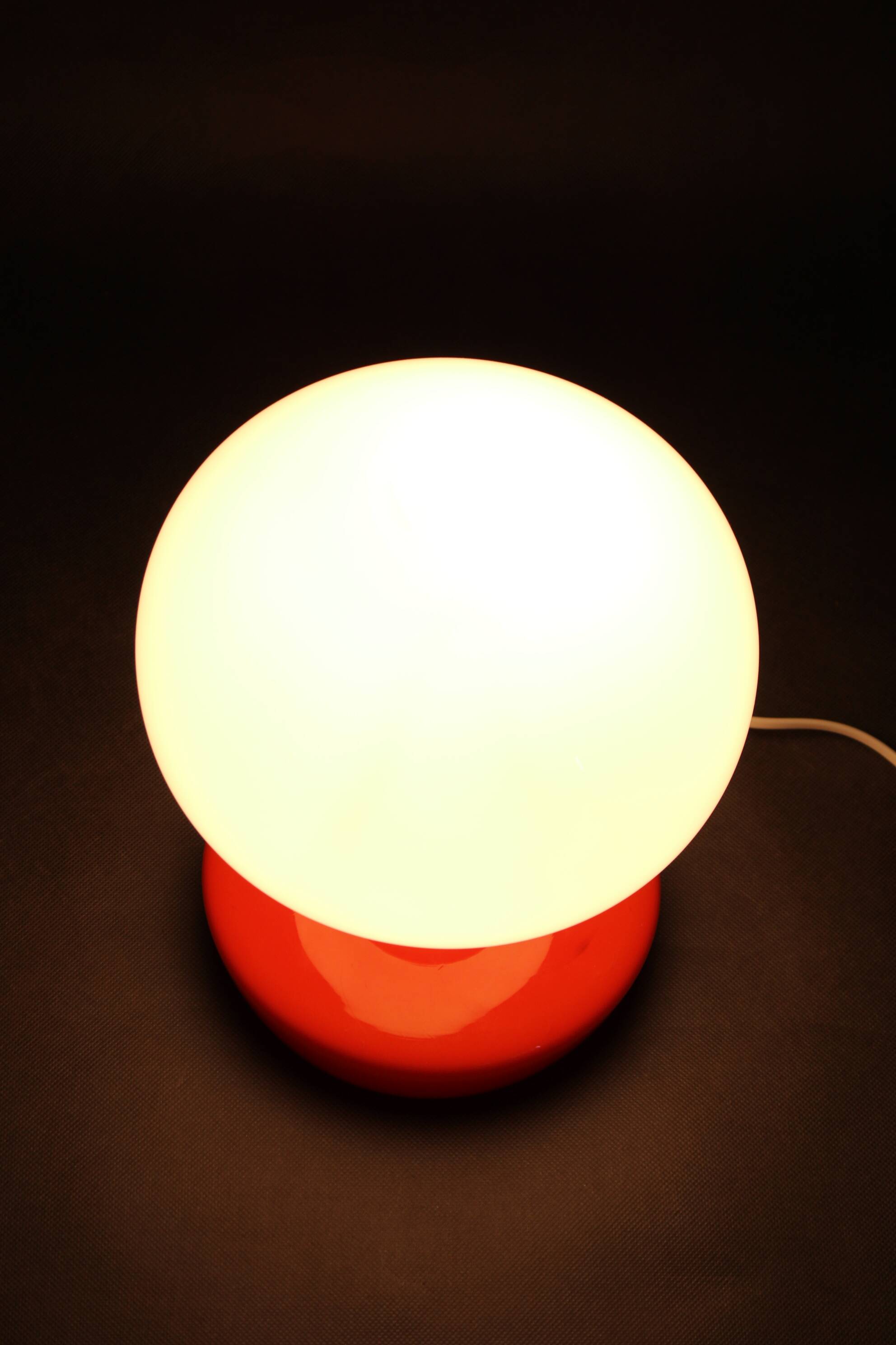 1970s Stepan Tabery Opaline Glass Table Lamp, Czechoslovakia