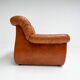 Cognac colored leather Pellerossi lounge chair, 1960s