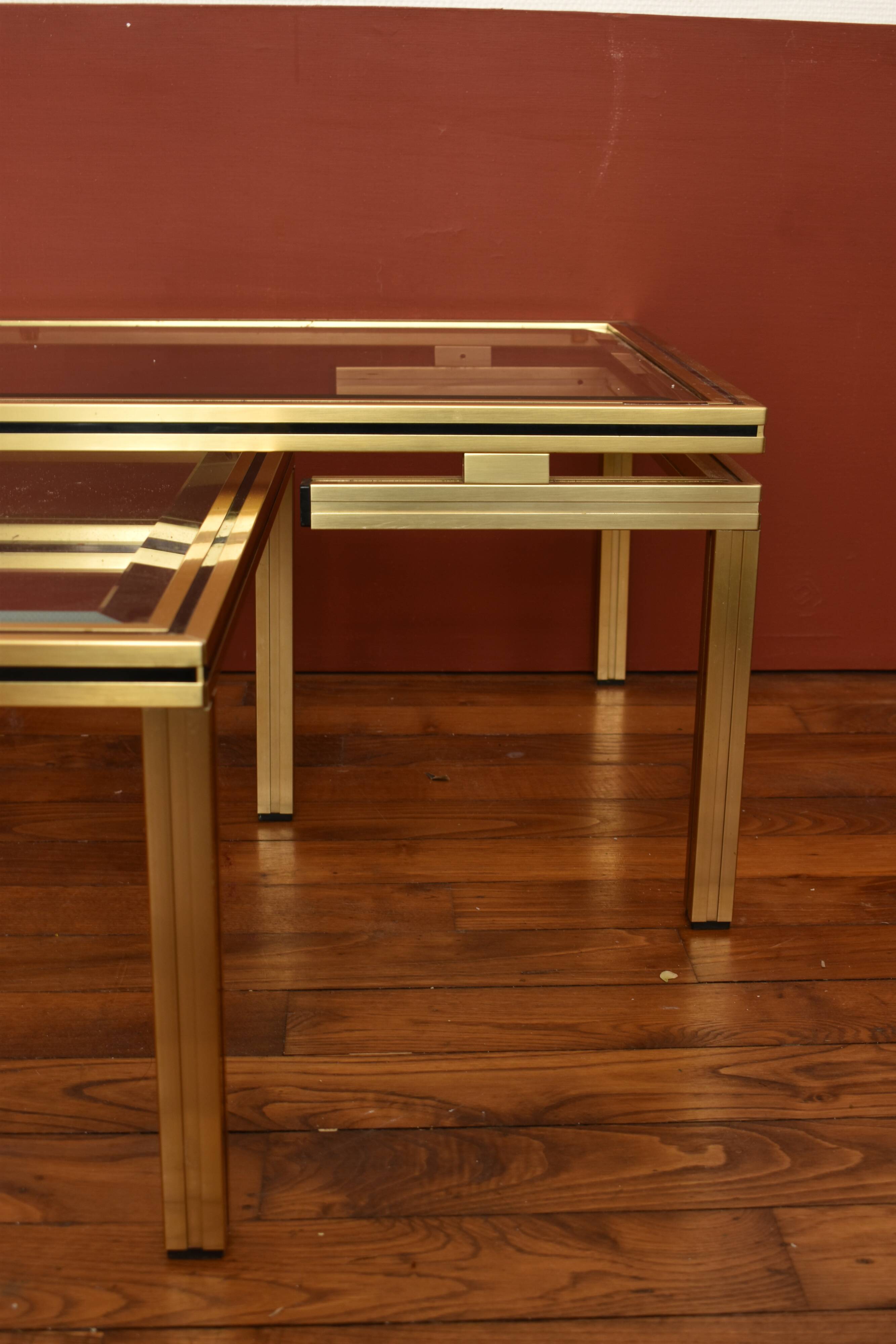 Pierre Vandel's coffee table and built-in sofa