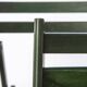 Set of 4 Vintage Green Folding Chairs, German Beech Wood Chairs,  60s–70s