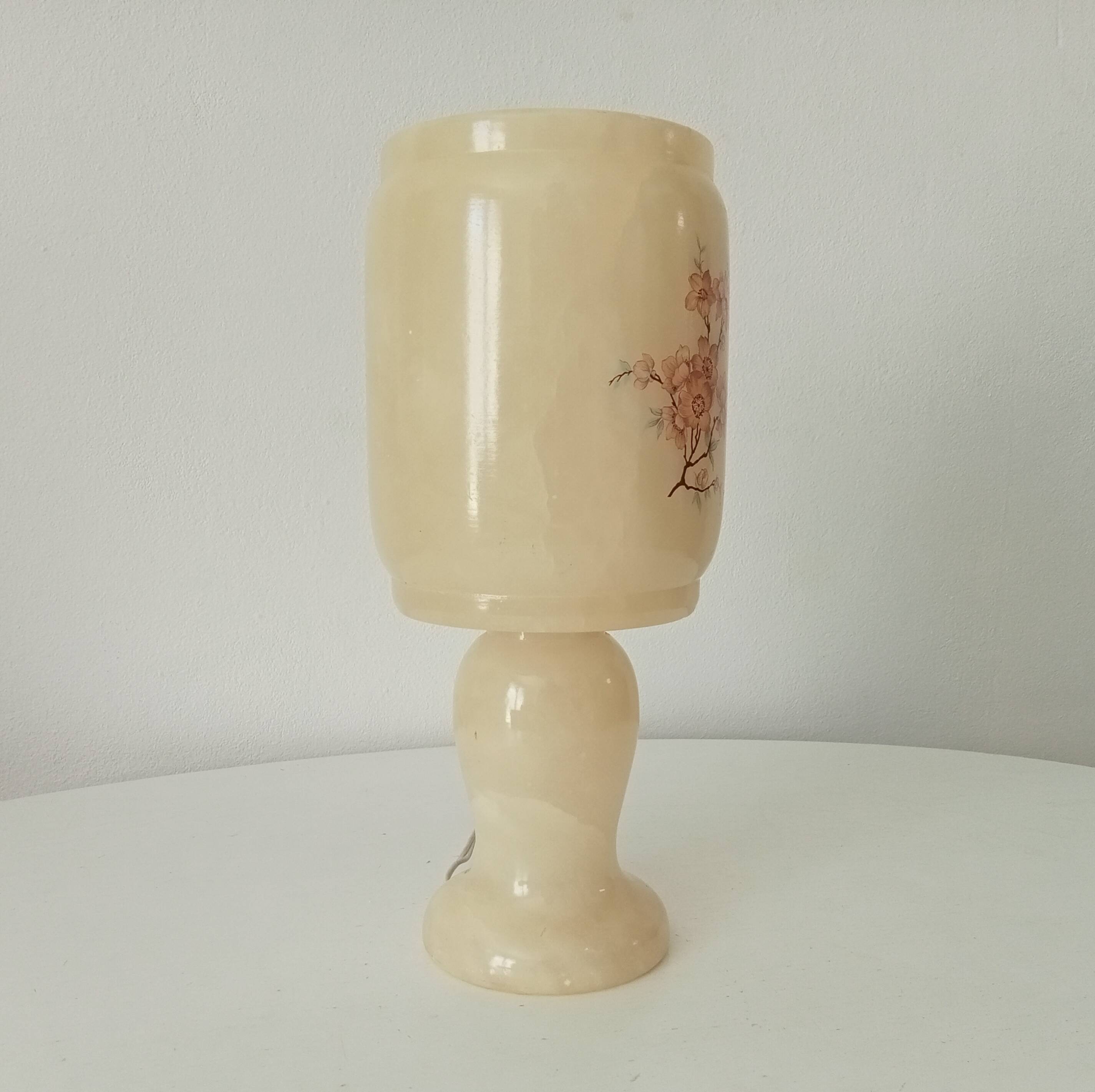 Italian marble table lamp 60s/70s