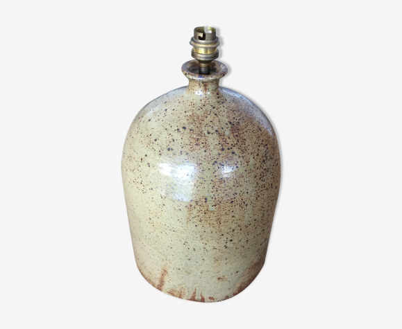 Pied de lampe en grès
