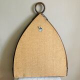 Miroir  Vintage en Bambou Rotin années 1970