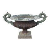 Old cast iron medicis planter vase