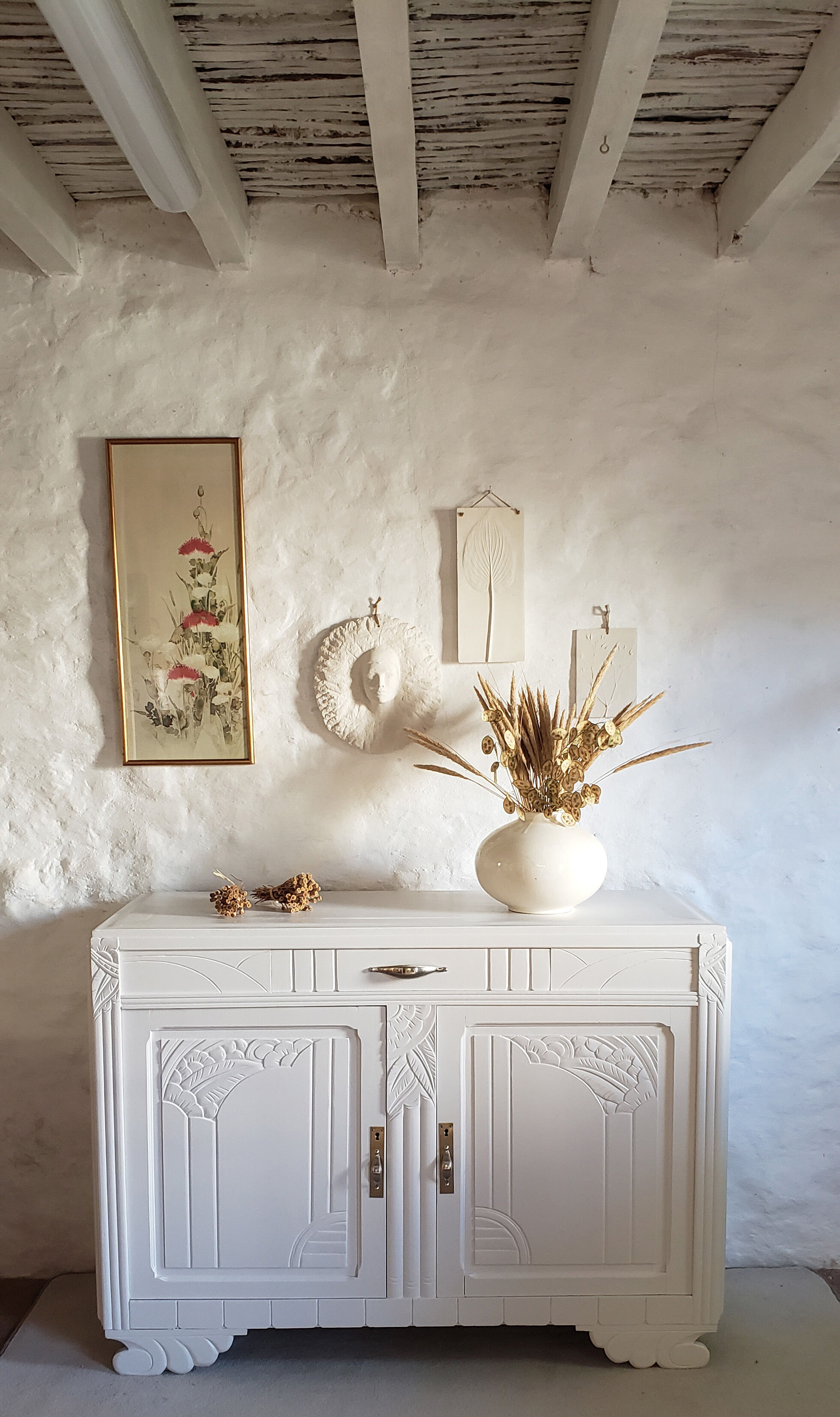 White art-deco buffet