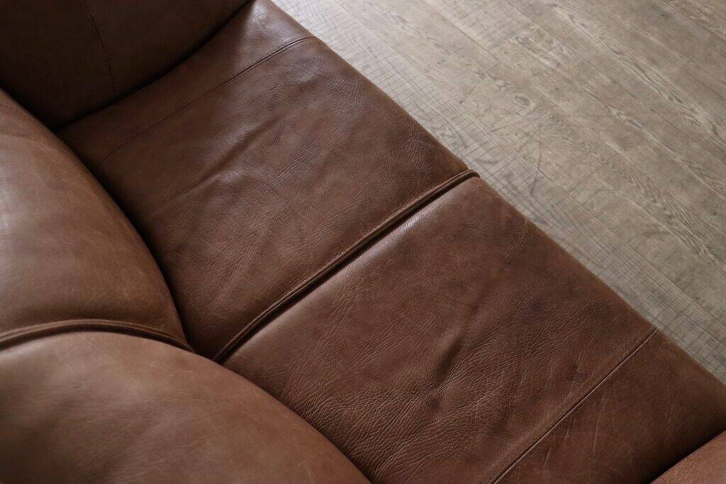 Le Bambole sofa in buffalo leather by Mario Bellini for B&B Italia, 1970s