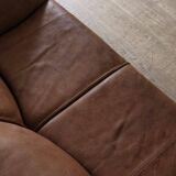 Le Bambole sofa in buffalo leather by Mario Bellini for B&B Italia, 1970s