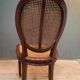Series of 6 chairs canned Louis XVI