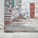 Old painting painting on canvas