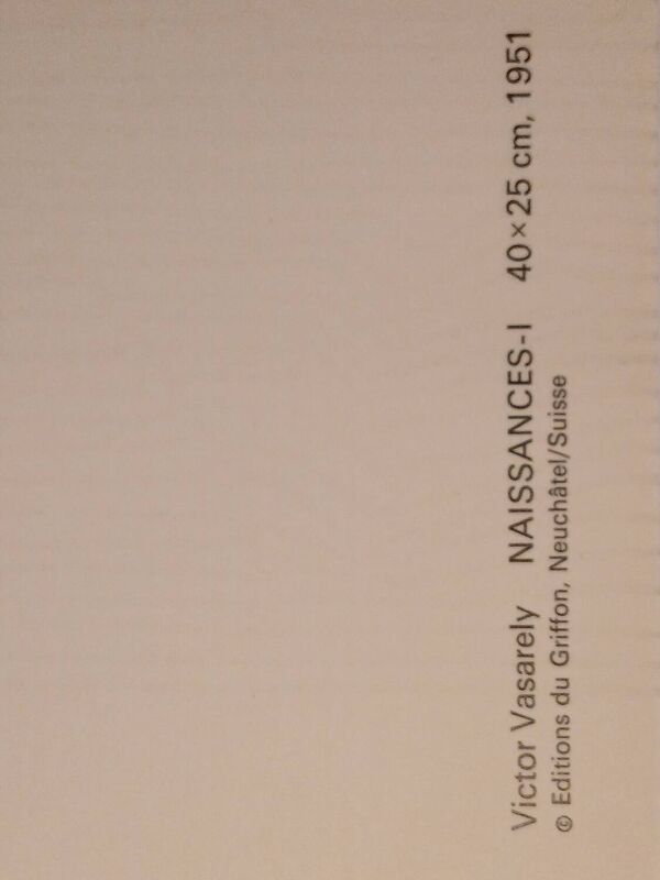 Tableau Vintage Art Optique - Victor Vasarely - Cadre 40x40cm