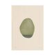 Collection de 6 peintures abstraites sur papier col. vert sauge signée Eawy