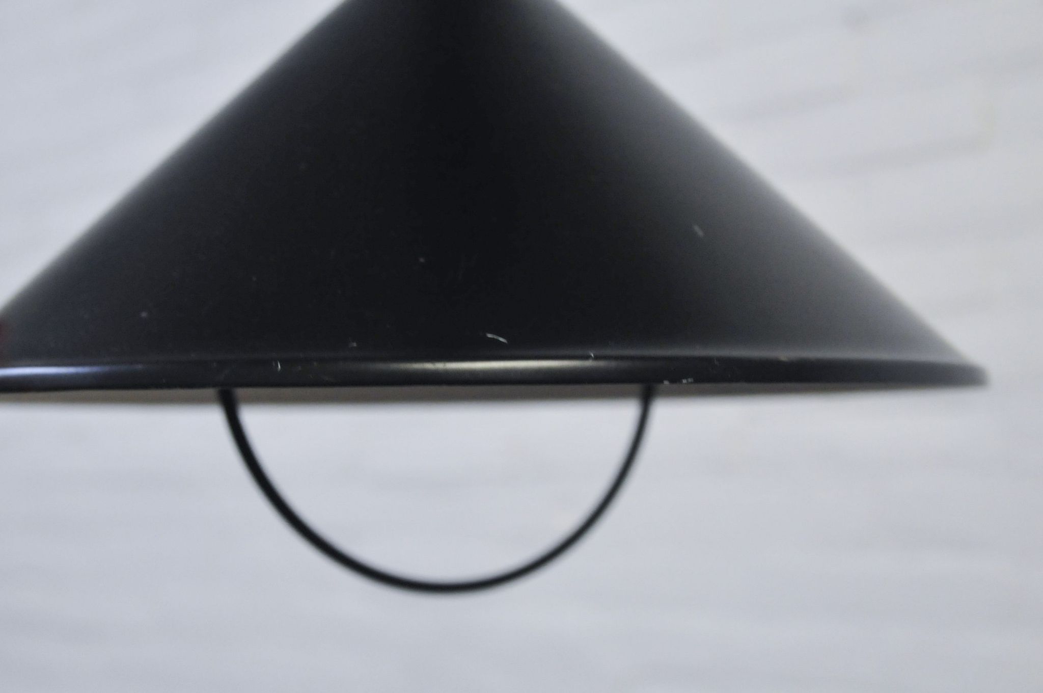 Black vintage pendant lamp from Denmark