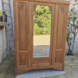 Art Deco oak wardrobe
