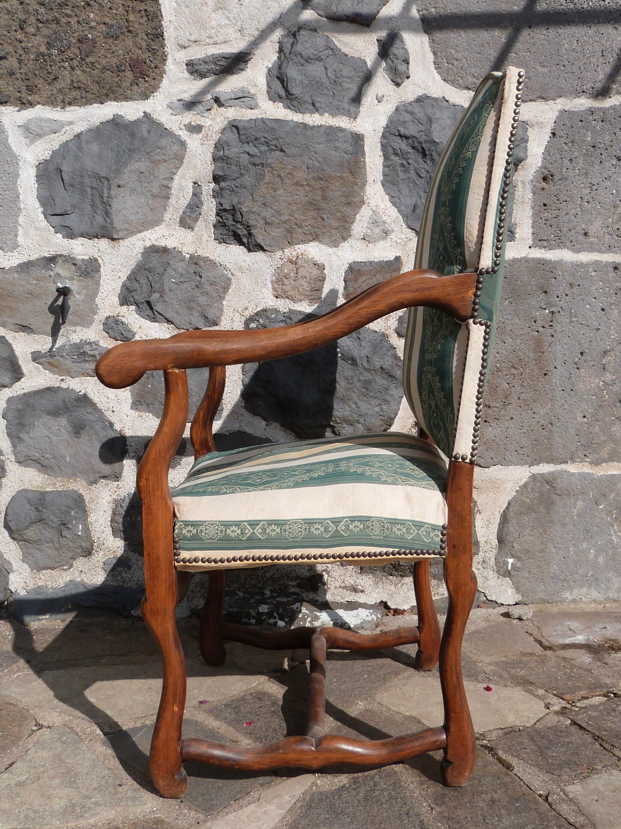 Fauteuil Os de mouton style Louis XIV