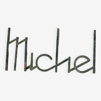 Prénom en acier "Michel"