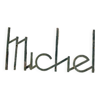 Prénom en acier "Michel"