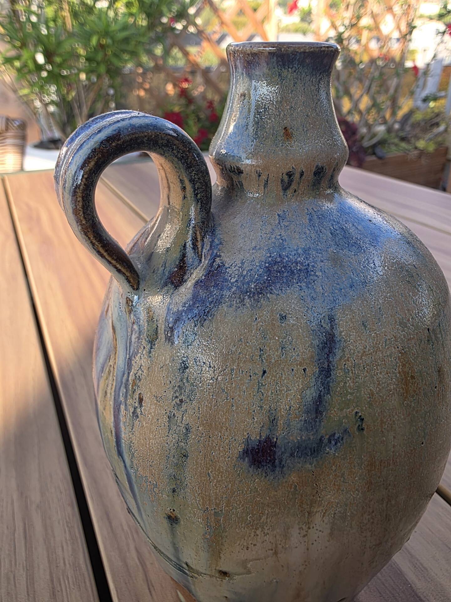 Soliflore Ceramic Oil Bottle Berangeville Jacques Asserin