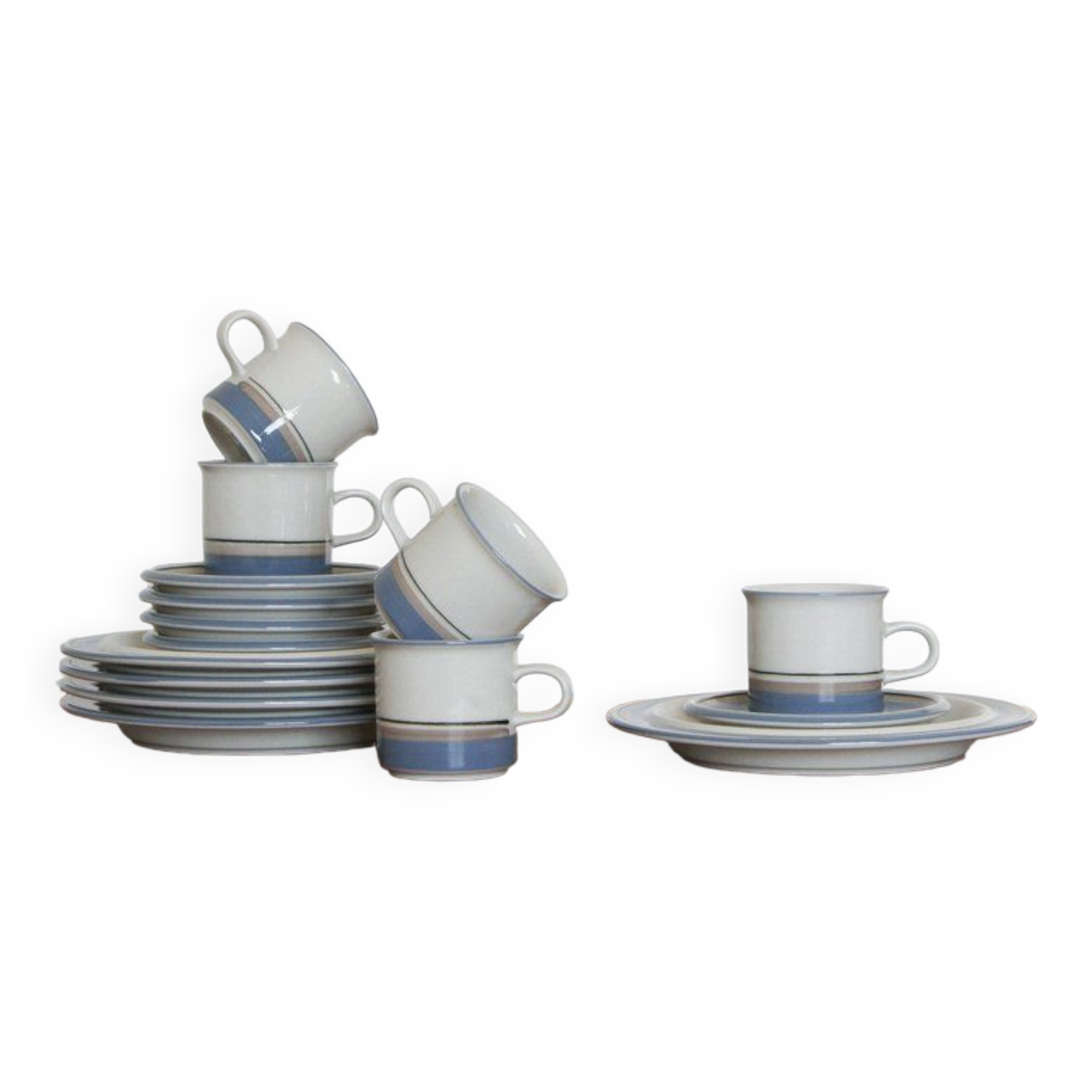 Mid-Century Uhtua Cups by Ulla Procope for Arabia, Finland, 1960s, Set of 5