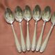 Set of 6 silver-plated teaspoons