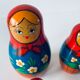 Ancient Matriochka, vintage Russian dolls