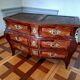Commode  en marqueterie bois époque Louis XV estampillée Léonard Boudin