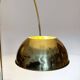 German Postmodern Vintage Brass Arc Floor Lamp with Clamp Rod attributed to Florian Schulz, 1970s
