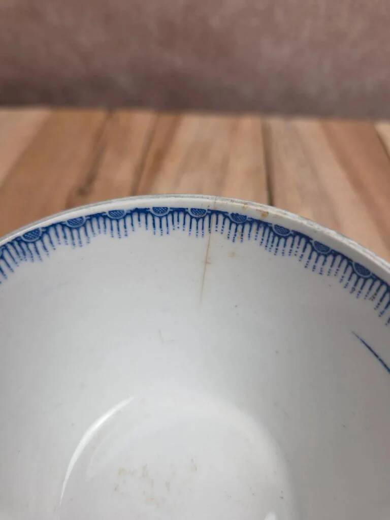 Antique K&G Lunéville cup – Nanceen model – Blue earthenware – Rare