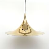 Semi pendant lamp in Brass, Denmark 1970s