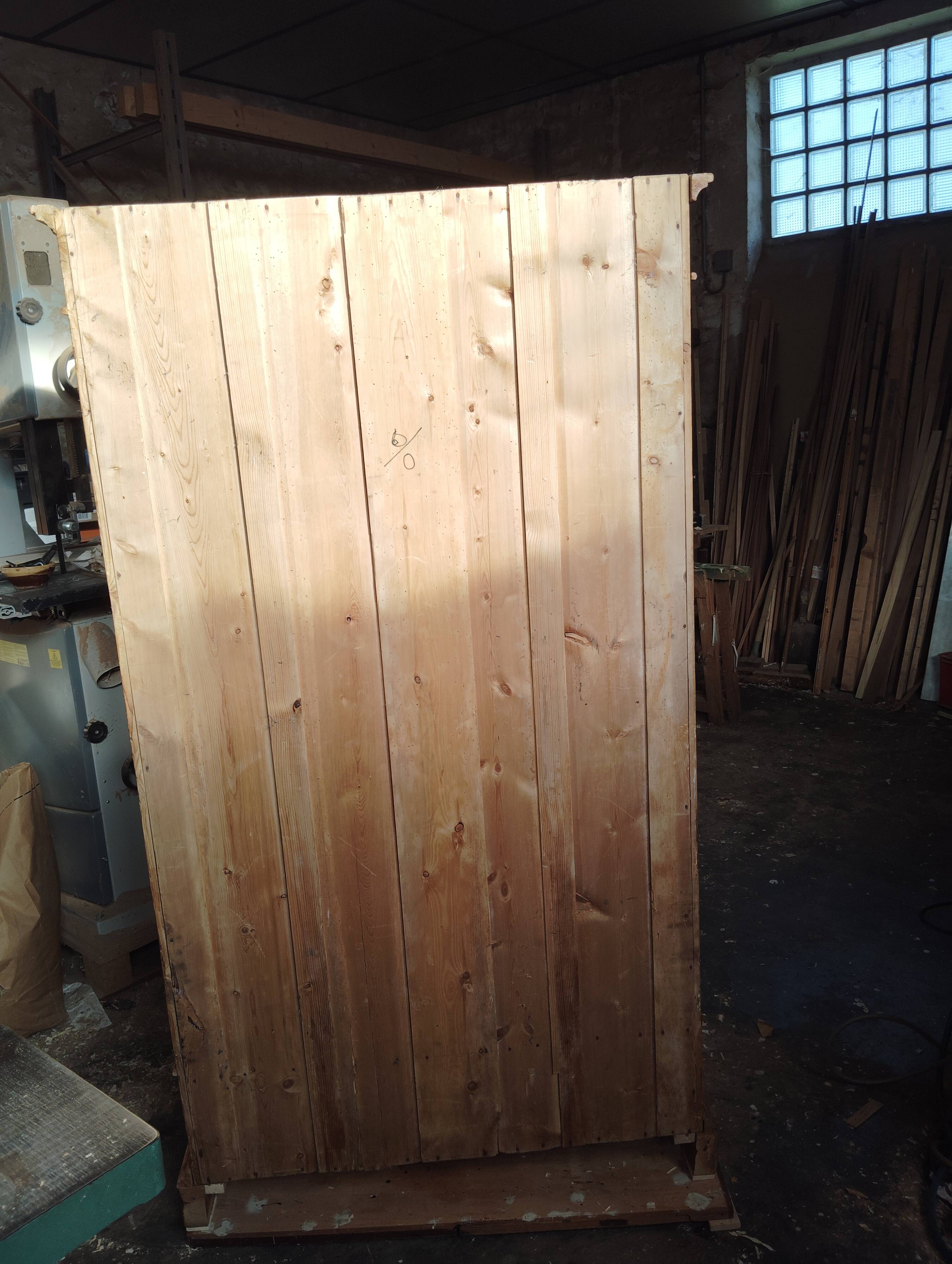 English bonnet chest in old pine