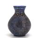 Blue speckled ceramic vase by Bernard Buffat, 1970s.