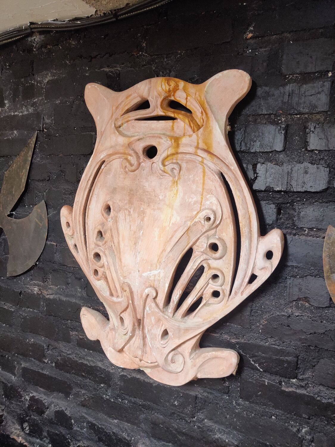 Hector Guimard Parisian metro medallion in fiber plaster