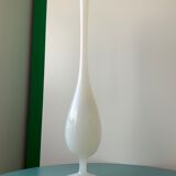 Soliflore vintage en verre opalin