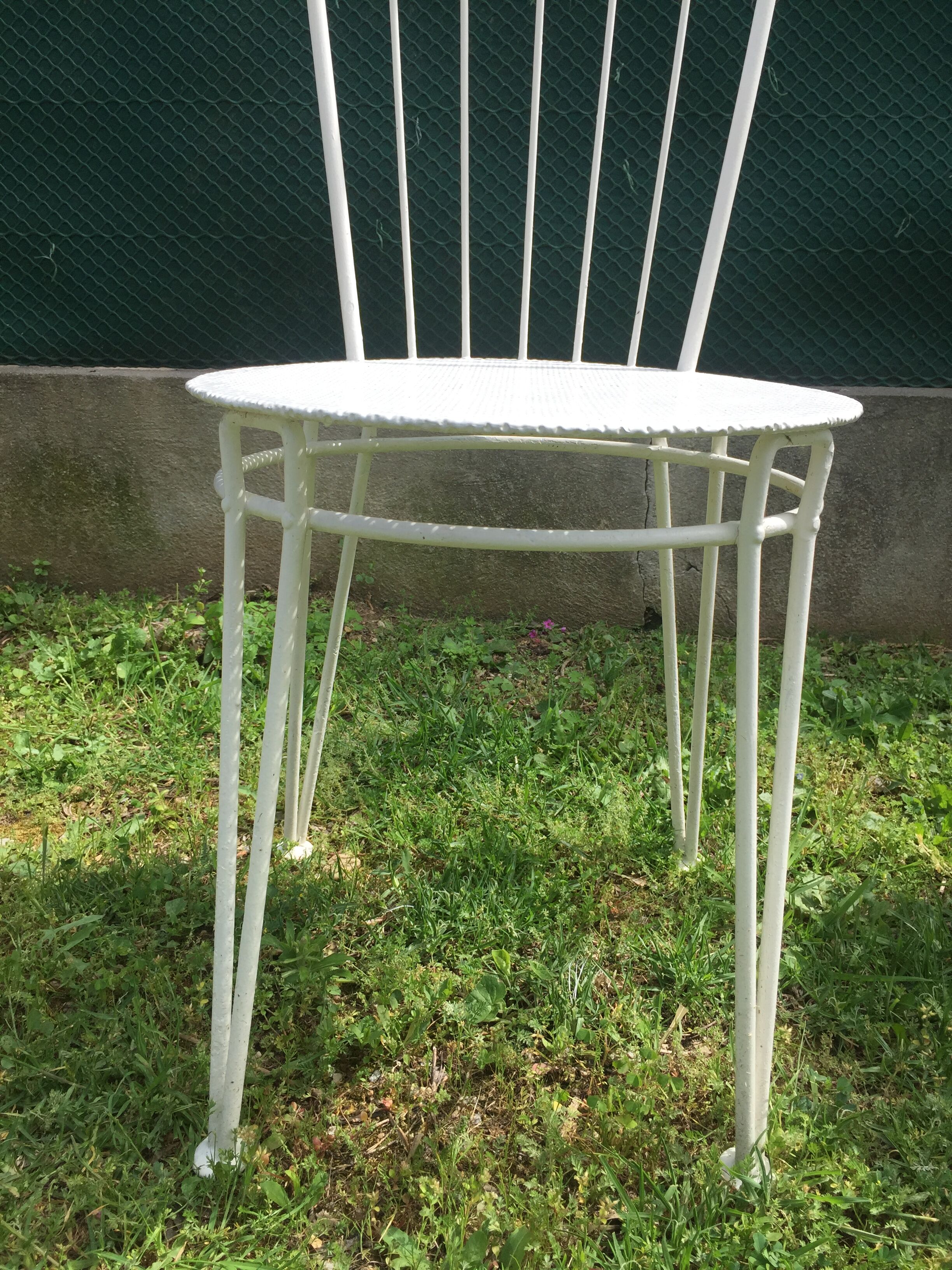 Lot of  3 metal garden chairs