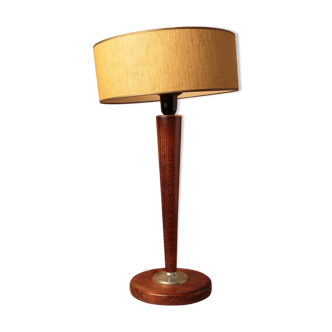 Lampe bureau bois pied style mazda 1950