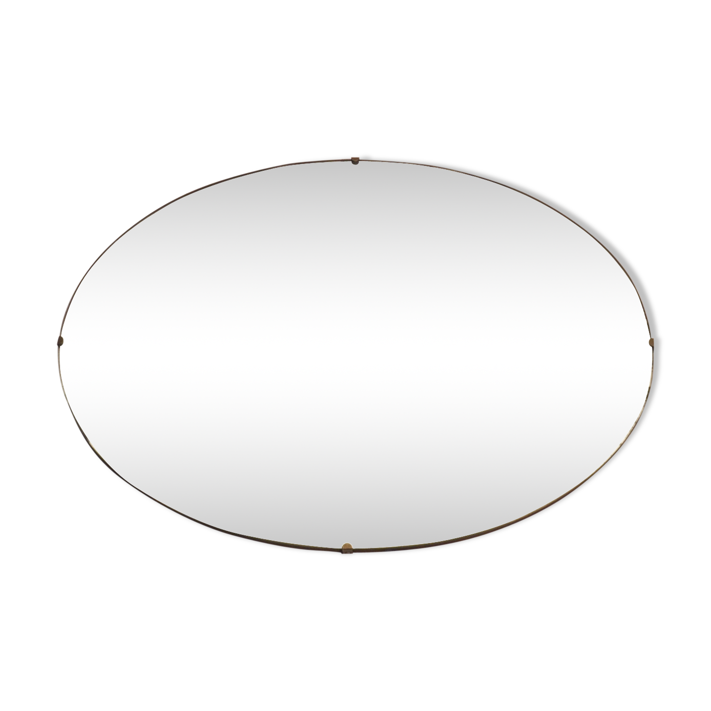 Beveled mirror oval 50 61 x 46 cm