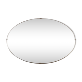 Miroir biseauté ovale années 50 61 x 46 cm