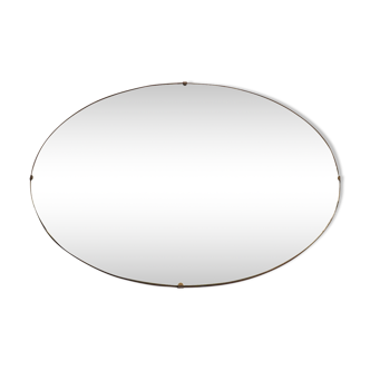 Beveled mirror oval 50 61 x 46 cm