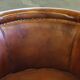 Set of vintage club chairs in leather, 1920s