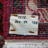 Tapis de couloir Hamadan fait main 200x79cm