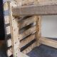 Patinated workshop stool old early twentieth century