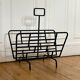 Large vintage wrought iron magazine holder, 1970