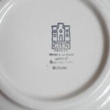 8 assiettes creuses Gien Izalco