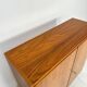1960s Small Vintage Teak Dresser with Metal Legs