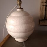 Art Deco crackled ceramic lamp